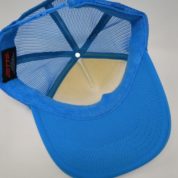 DS Snapback Trucker Hat Blue One Size Adjustable Mesh Back Rope Otto Polyester - Picture 6 of 8